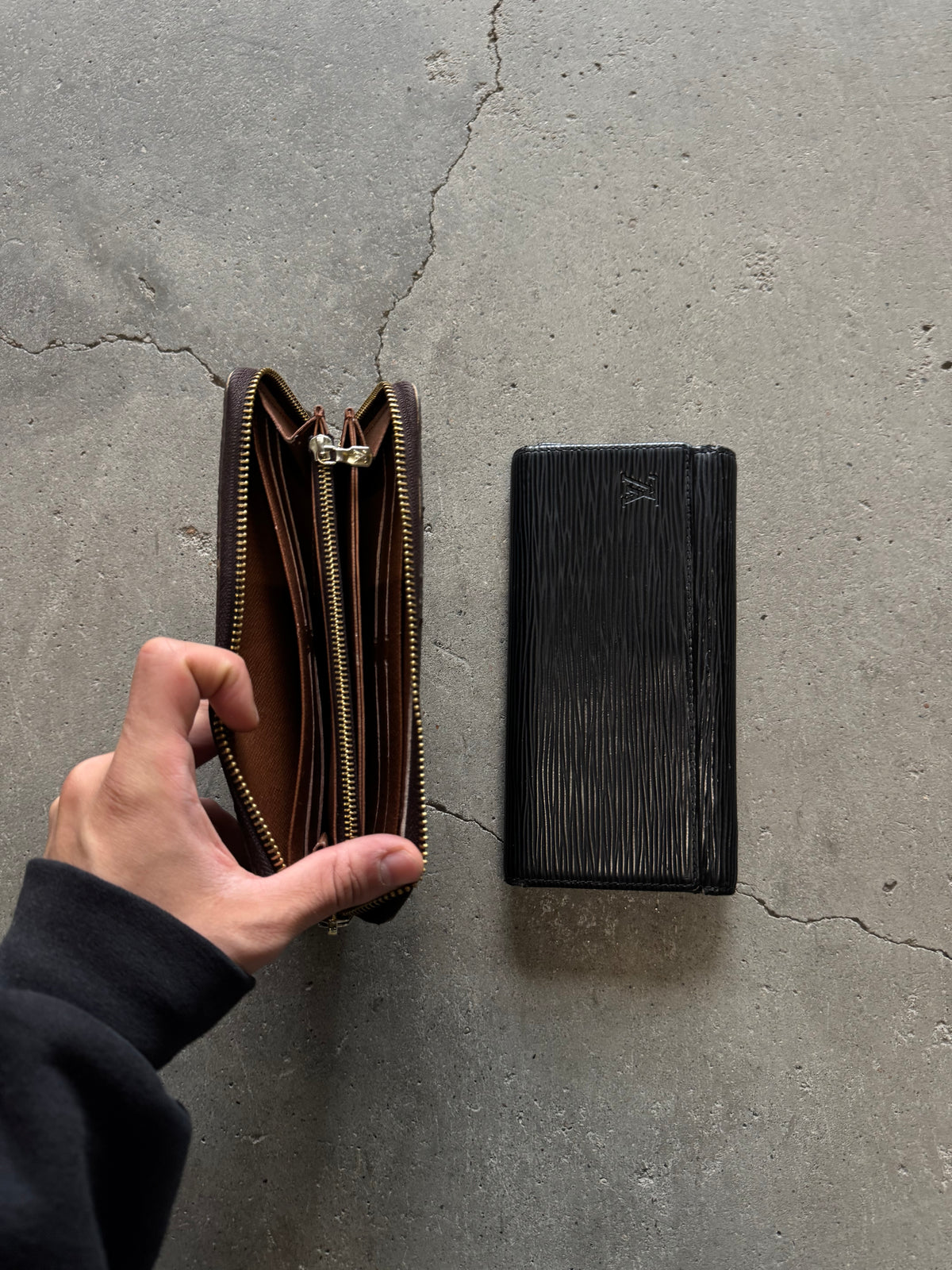✱ DUO LV WALLETS MONOGRAM ELEGANT & BRAZZA U.S LEATHER OG ✱
