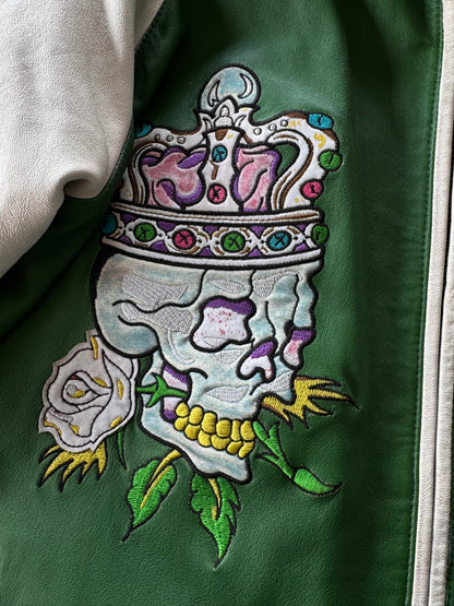 ✱ CHOMPA DON ED HARDY EDICIÓN  MX EN CUERO PESADO ✱