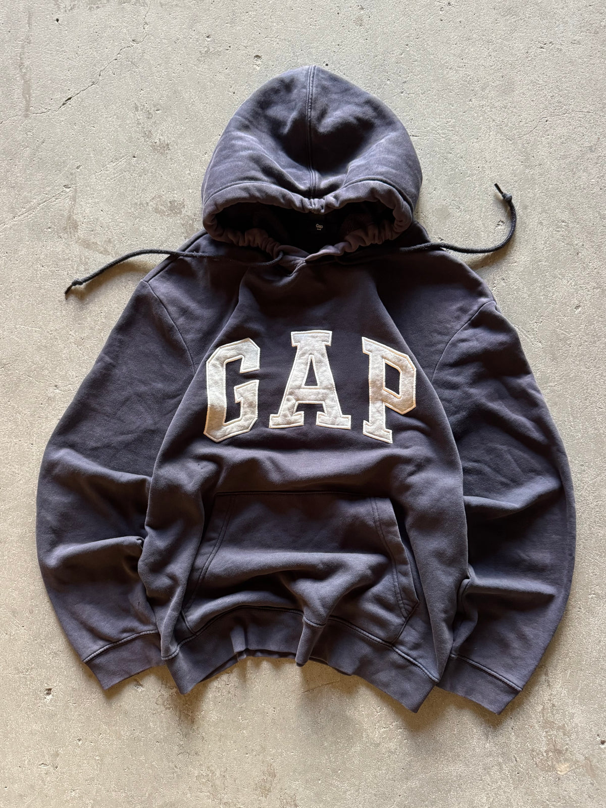 ✱ HOODIE GAP BOX LOGO 2000’S COLOR AZUL OSCURO OG