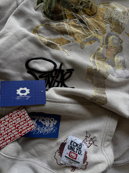 ✱ ECKO UNTLD ZIPPER WHITE VINTAGE 1&1 OG ✱