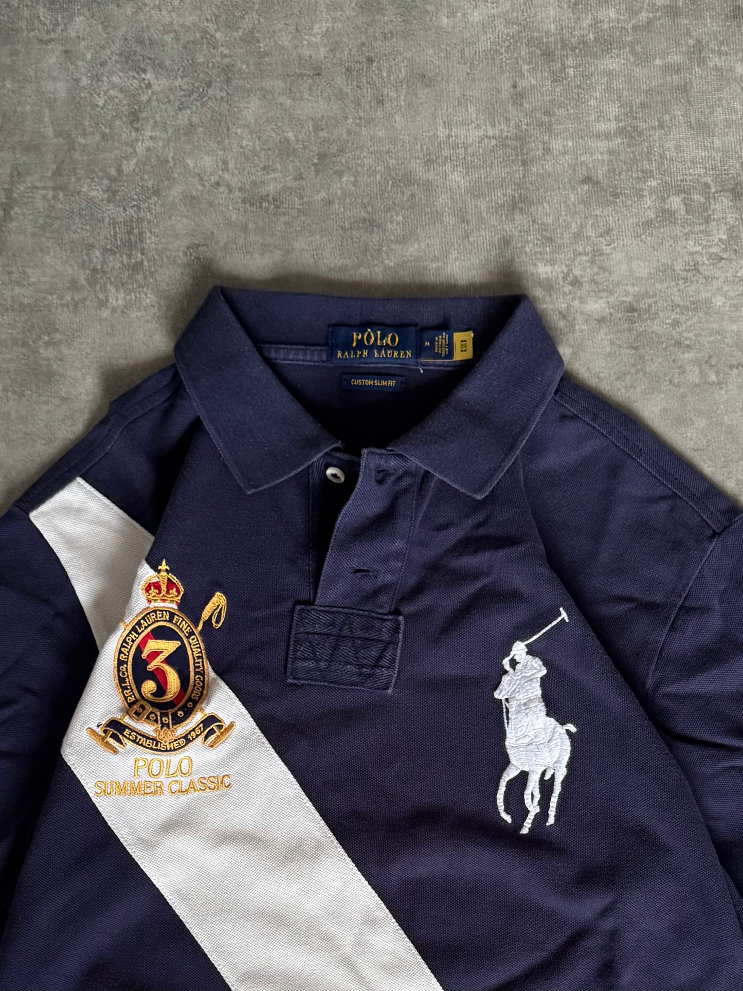 ✱ POLO RALPH LAUREN 1967 SUMMER CLASSIC #3 BIG PONY CUSTOM SLIM FIT OG  ✱