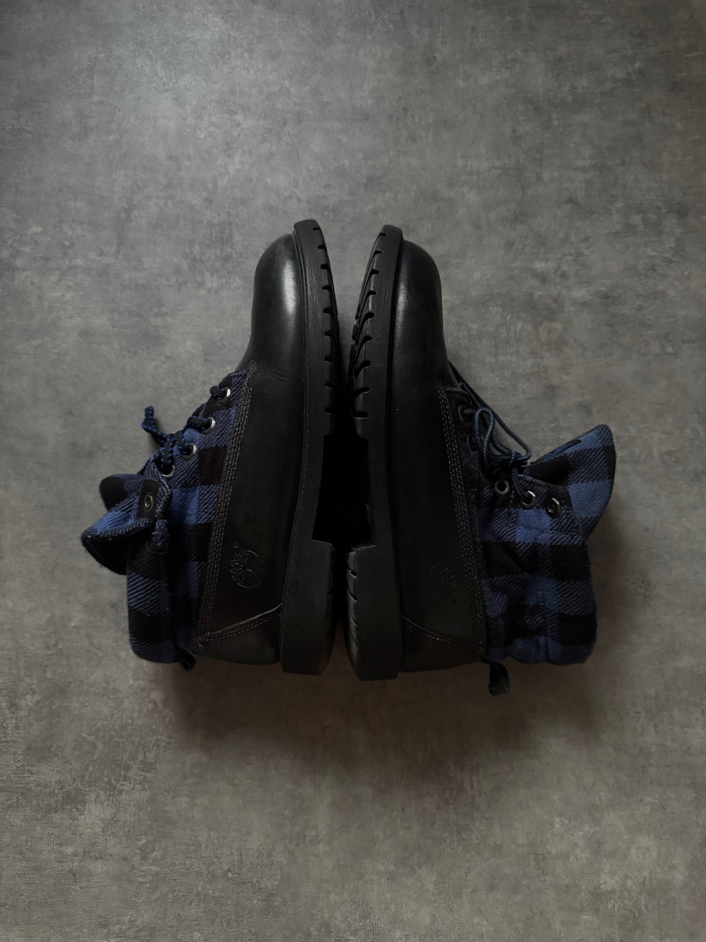 ✱ RARE TIMBERLAND BOOTS CATERPILLAR LEÑADOR BLUE OF BLACK OG ✱