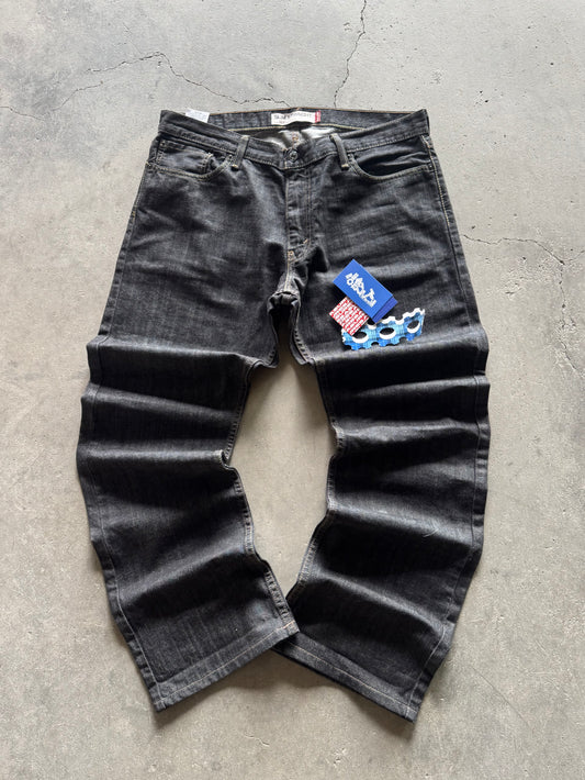 ✱ LEVIS 511 & 514 JEANS VINTAGE CORTE RECTO CONTRAMARCADOS EN DENIM CRUDO OGS ✱