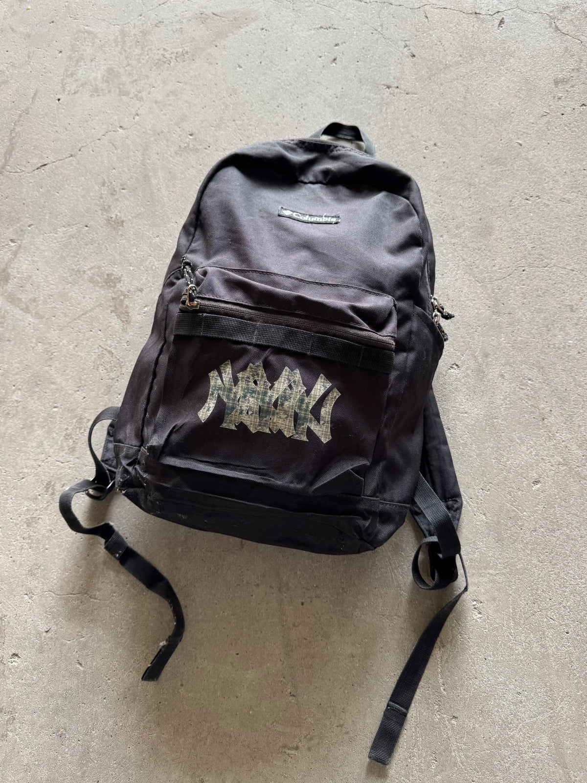 ✱ BACKPACK COLUMBIA BLACK CUSTOM NY3 PLAID CAMO OG ✱