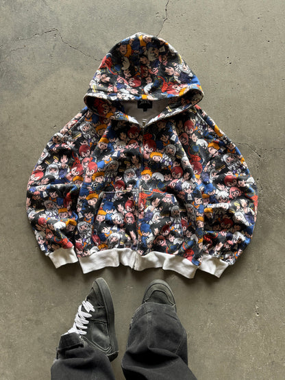 ✱ HOODIE FULL-ZIP ALL OVER PRINT ANIMOJI OG ✱