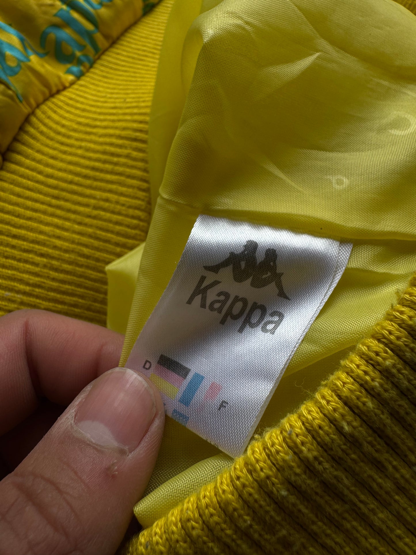 ✱ KAPPA VINTAGE YELLOW PUFFER JACKET BOX LOGO 2000’S OG ✱