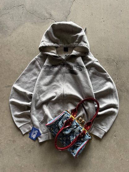 ✱ VINTAGE OAKLEY FULL ZIP HOODIE GRIS BOX LOGO OG ✱