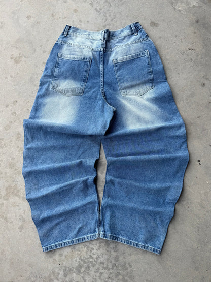 ✱ VINTAGE BARREL Y2K EN MEZCLILLA AZUL OG ✱