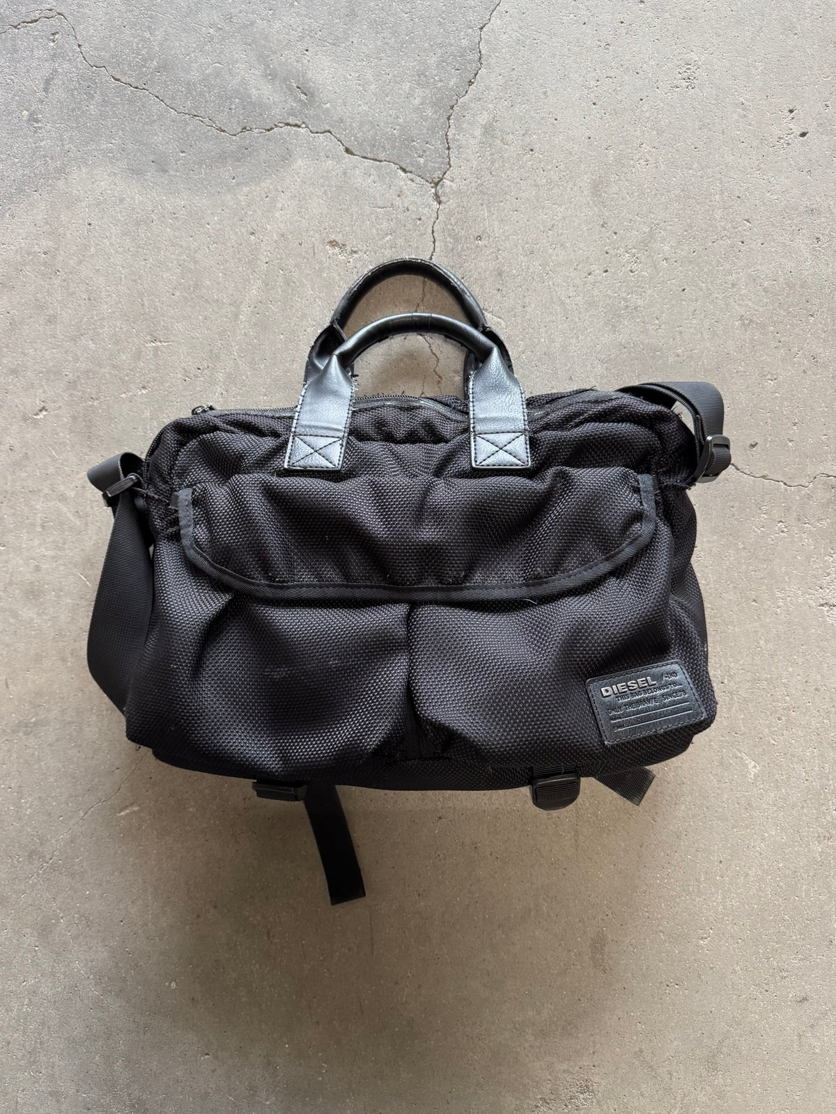 ✱ DIÉSEL HELMET VINTAGE BAG TACTIC F-CLÓSE BRIEFCASE OG ✱