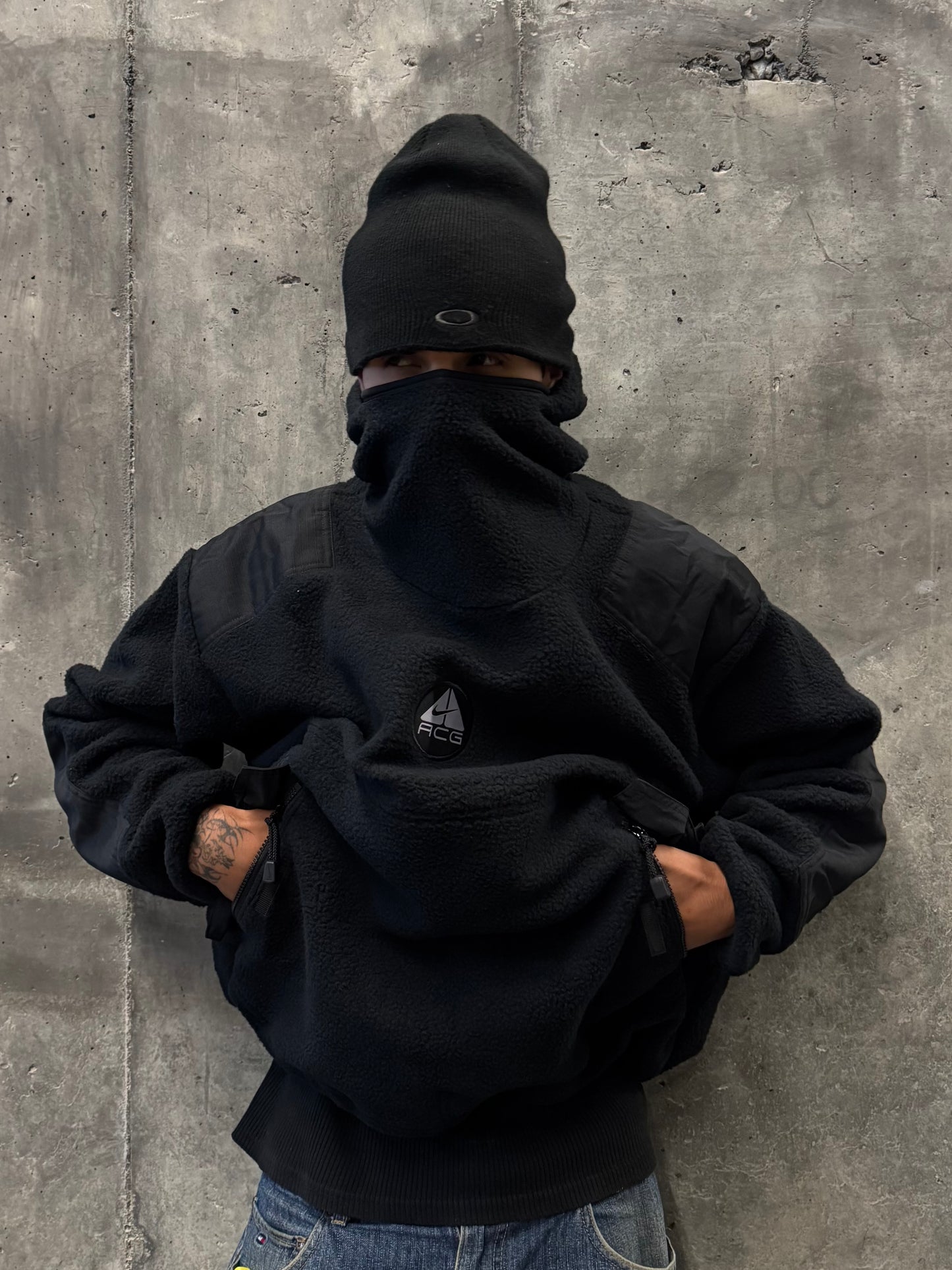 ✱ NIKE ACG JERSEY RETRO FLEECE PULL OVER BLACK ✱