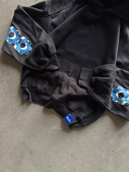 ✱ ARCHIF BOX LOGO HOODIE BOXI FIT COLOR BLACK CUSTOM OG ✱