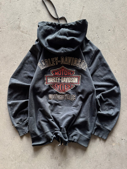 ✱ HARLEY DAVIDSON VINTAGE FULL ZIPPER BOX LOGO OG ✱