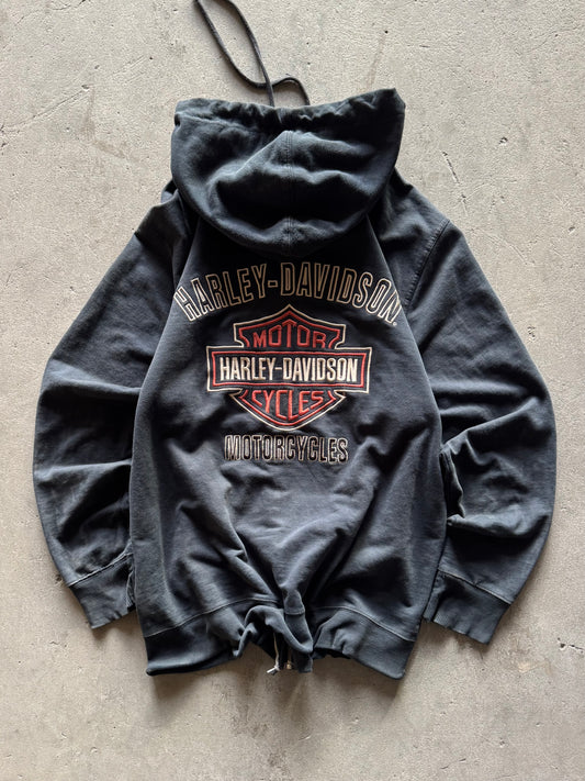 ✱ HARLEY DAVIDSON VINTAGE FULL ZIPPER BOX LOGO OG ✱