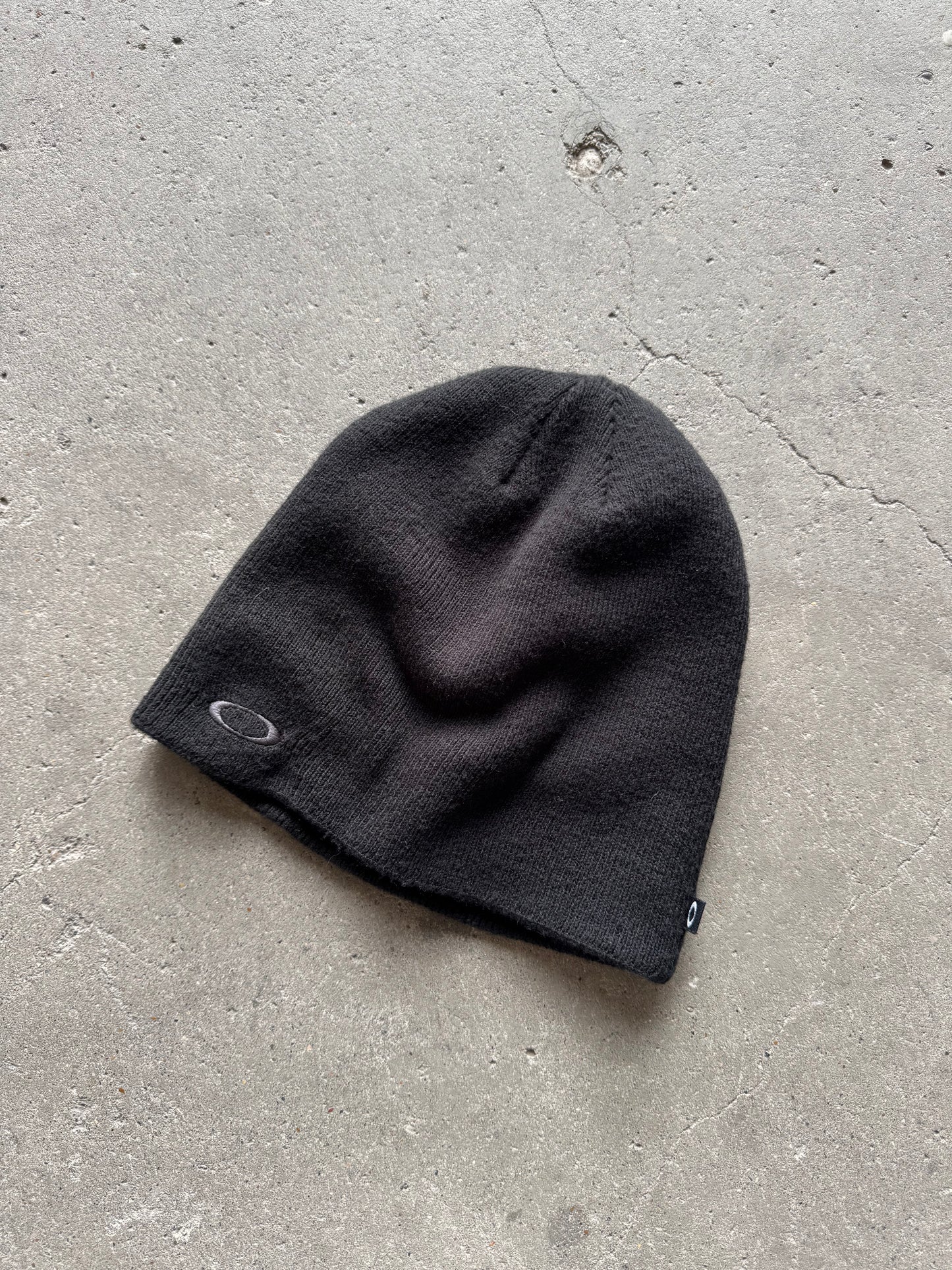 ✱ BEANIE OAKLEY BOX LOGO BLACK VINTAGE OG ✱