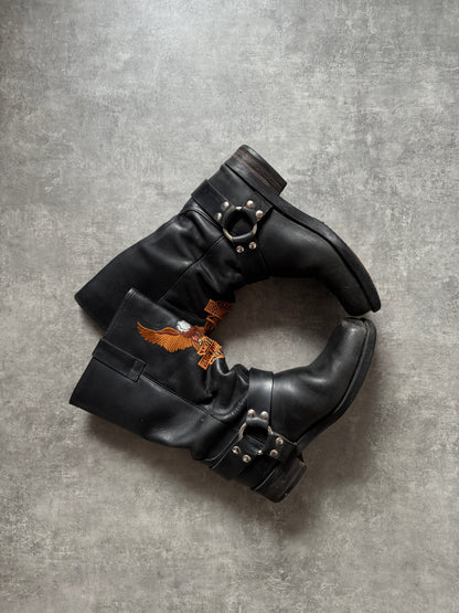 ✱ BOOTS HARLEY DAVIDSON RARE LEATHER TEXANAS OG ✱