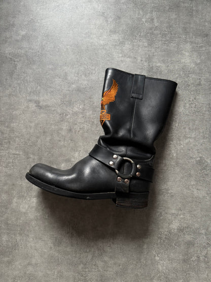 ✱ BOOTS HARLEY DAVIDSON RARE LEATHER TEXANAS OG ✱