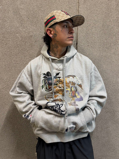 ✱ ECKO UNTLD GRAPHIC PLAY HOODIE 1972-EU WHITE VINTAGE 1&1 OG ✱