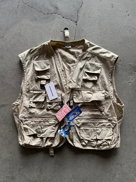 ✱ CHALECO TÁCTICO VINTAGE COLOR WAY BEIGE GILHER OG ✱
