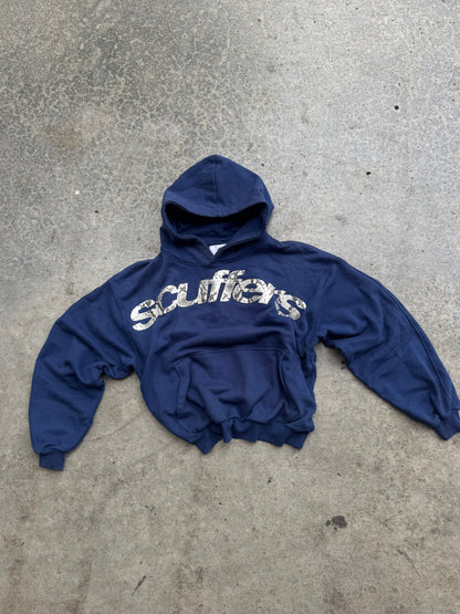 ✱ SCUFFERS HOODIE BLUE BOX FIT OG ✱