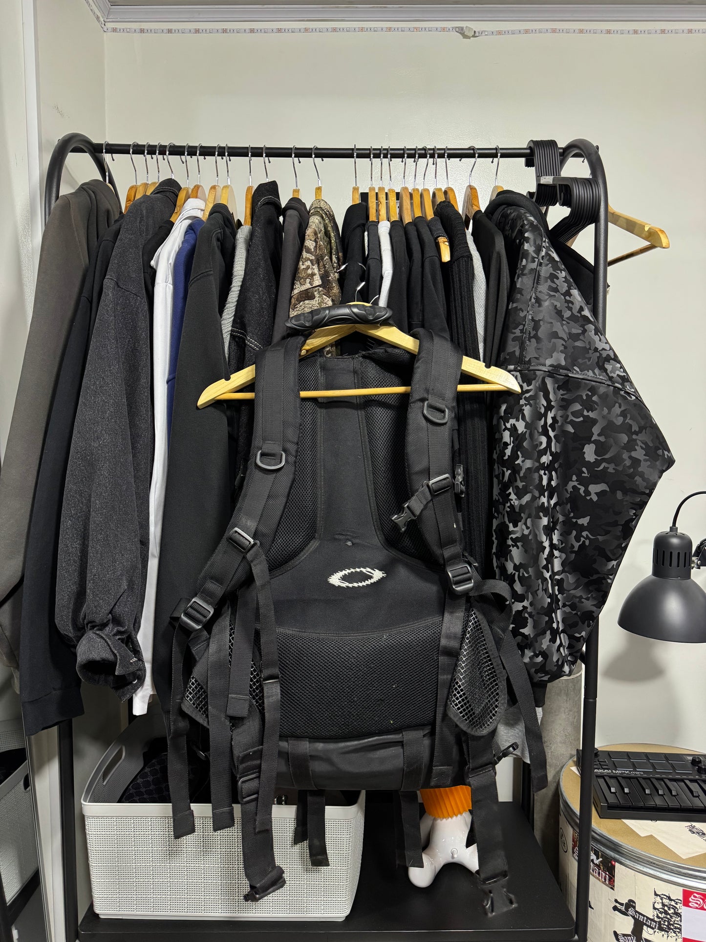 ✱ BACK PACK OAKLEY RARE PIECE RETRO BOX LOGO ANTIGUO BLACK OG