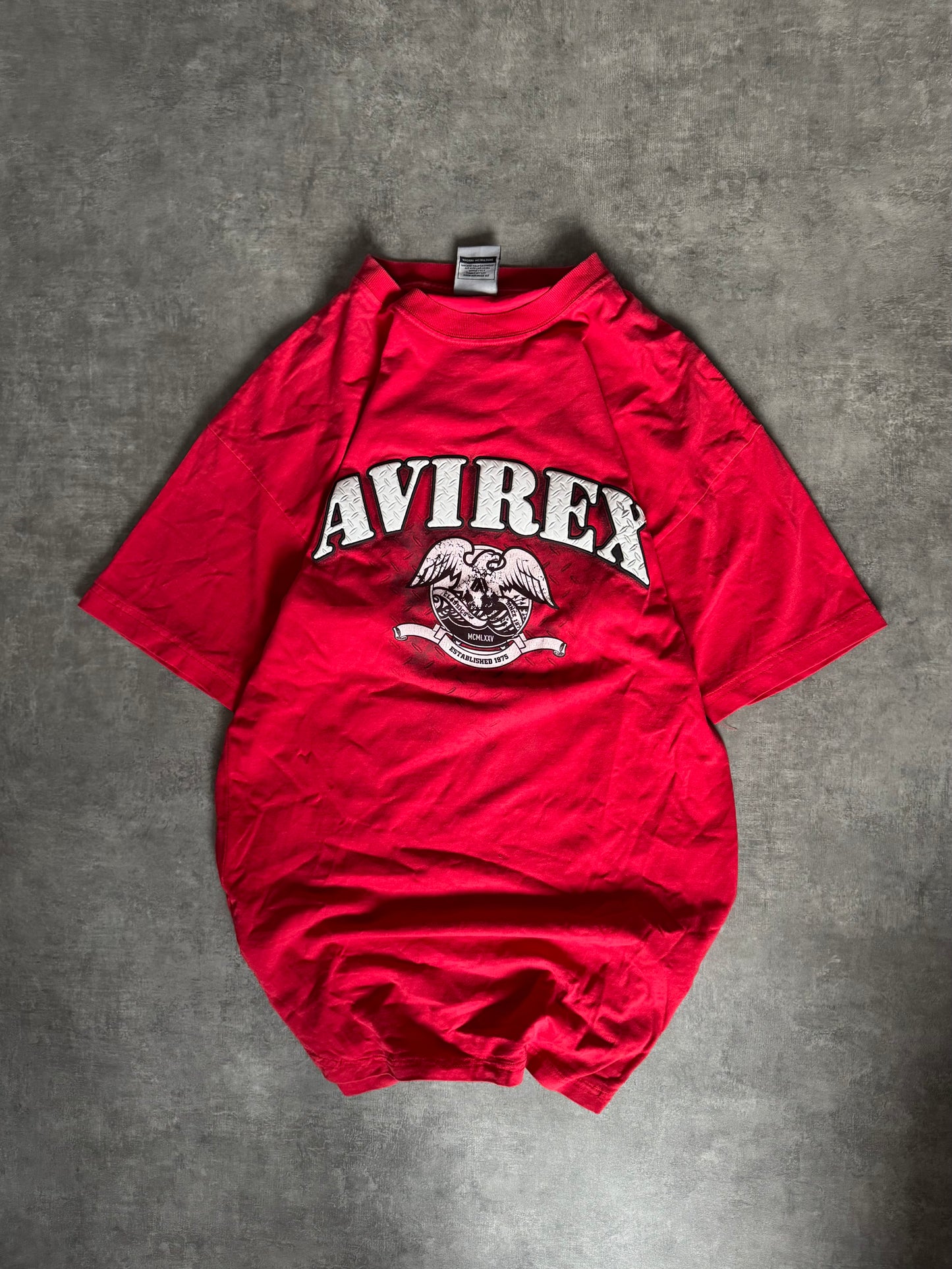 ✱ T-SHIRT AVIREX USA RED 1975 OG ✱