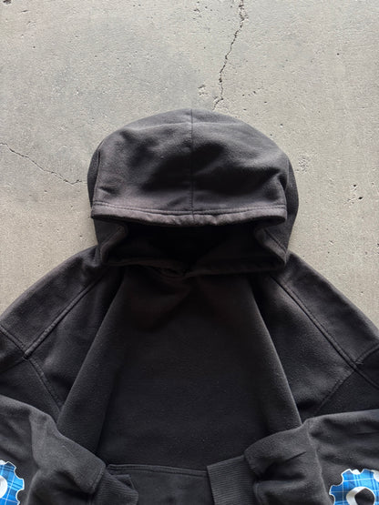✱ ARCHIF BOX LOGO HOODIE BOXI FIT COLOR BLACK CUSTOM OG ✱