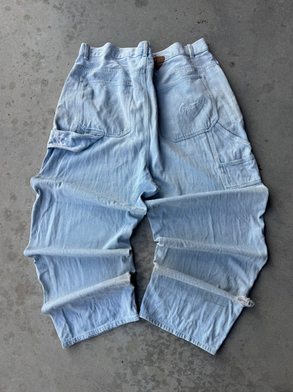 ✱ CARPINTERO BAGGY CAPITAL EN MEZCLILLA AZUL OG ✱