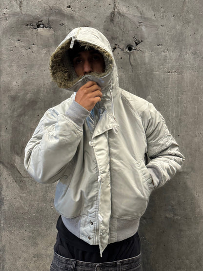✱ RARE ALPHA VINTAGE MILITAR N-2B BOMBER JACKET STYLE 2000’S OG ✱