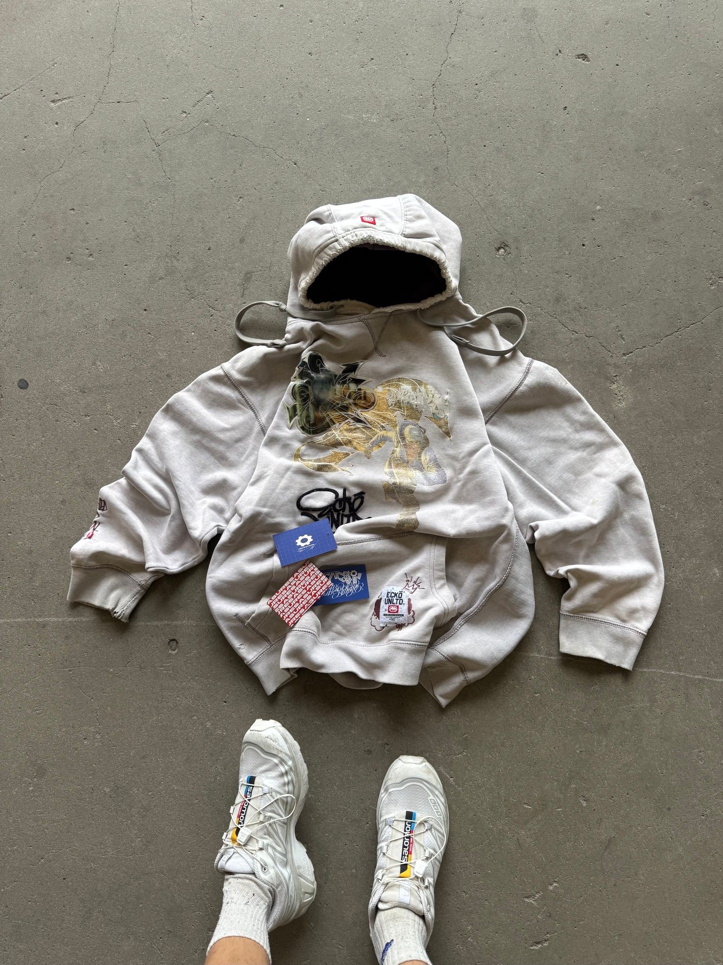 ✱ ECKO UNTLD ZIPPER WHITE VINTAGE 1&1 OG ✱