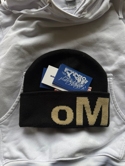 ✱ BEANIE OMA STUDIOS BIG LOGO BLACK OG ✱