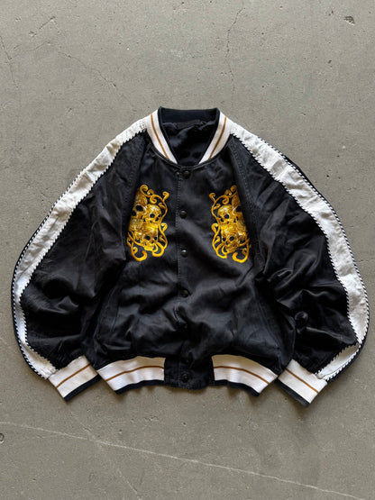 ✱ ALEXANDER MCQUEEN SILK SKULL 17SS EMBROIDERED BOMBER JACKET OG ✱