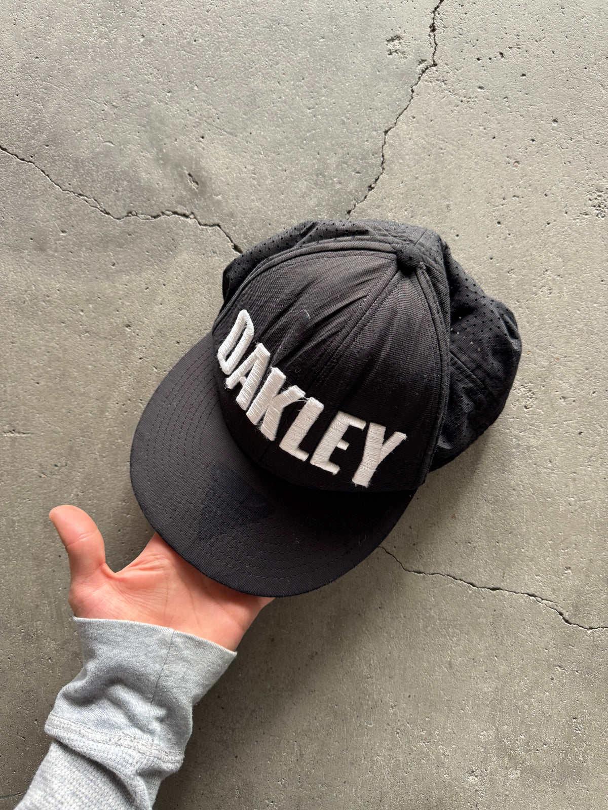 ✱ HAT VINTAGE OAKLEY SNAF BOX LOGO 90’S BLACK OG ✱