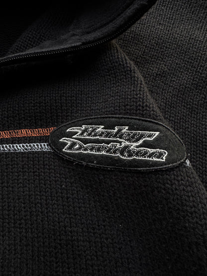 ✱ HARLEY DAVIDSON VINTAGE HALF ZIP-UP KNIT SUÉTER OG ✱