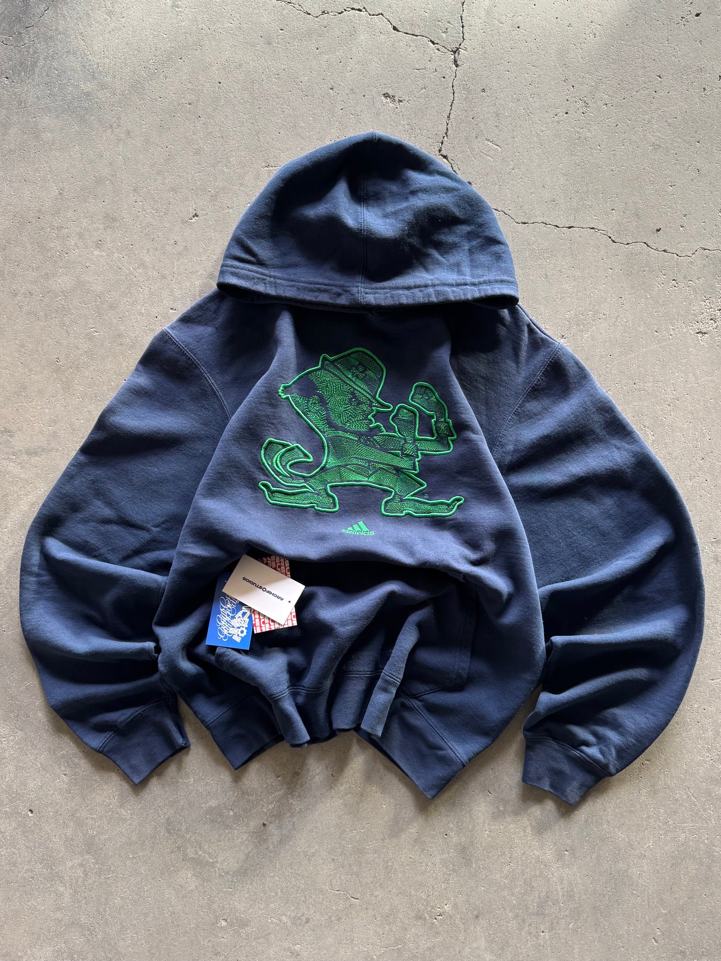 ✱ ADIDAS NOTRE DAME FIGHTING IRISH BOX LOGO 90’S OG
