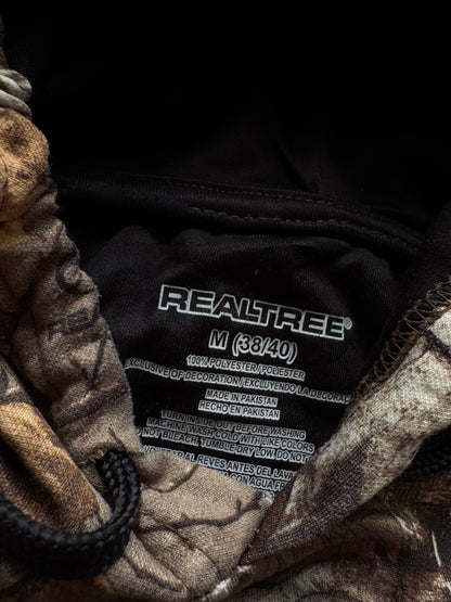 ✱ REALTREE USA PULLOVER HUNTING FLEECE HOODIE BOX LOGO VINTAGE OG ✱