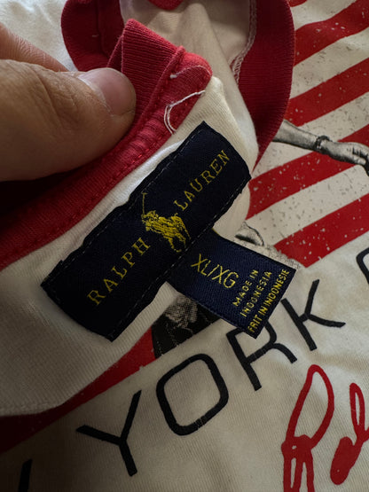 ✱ T-SHIRT POLO RALPH LAUREN BOX LOGO U.S NEW YORK CITY OG ✱