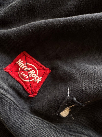 ✱ HARD ROCK CAFÉ 90’S ZIP-UP HOODIE BLACK BOX LOGO OG ✱