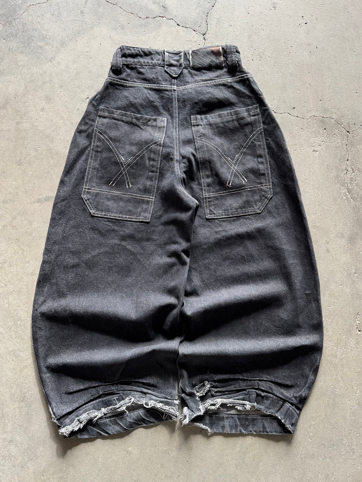 ✱ PANTALON DENIM IDRSSLIKEAGOD BALLON FIT WASHED BLACK OG ✱