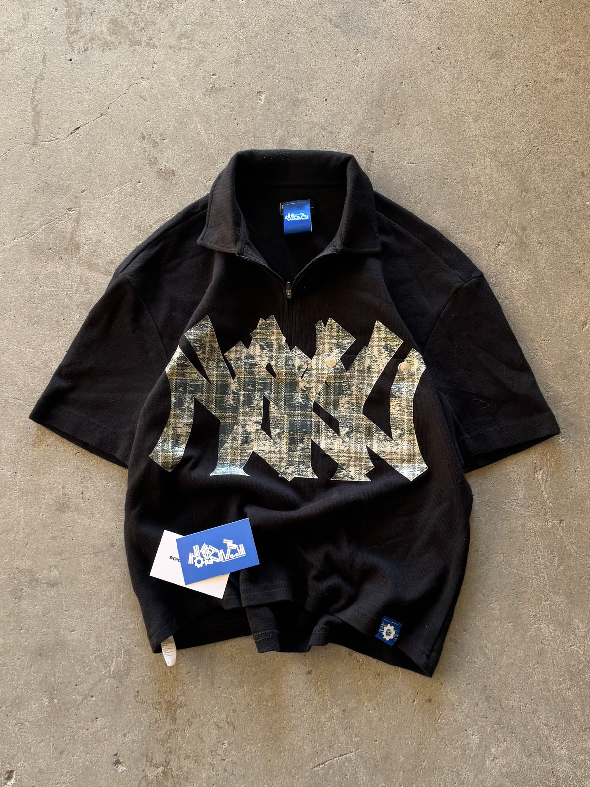 ✱ POLO T-SHIRT GEFFXARCHIF THREE BOX LOGO YANKES CUSTOM CAMO OG ✱
